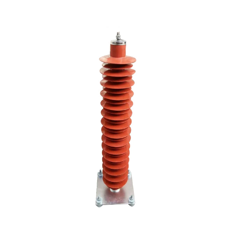 Tháp sắt ngoài trời 35kv Bộ chống sét oxit kẽm Hy5wz Loại Bộ chống sét loại Z Bộ chống sét oxit kẽm ngoài trời bằng cao su silicon